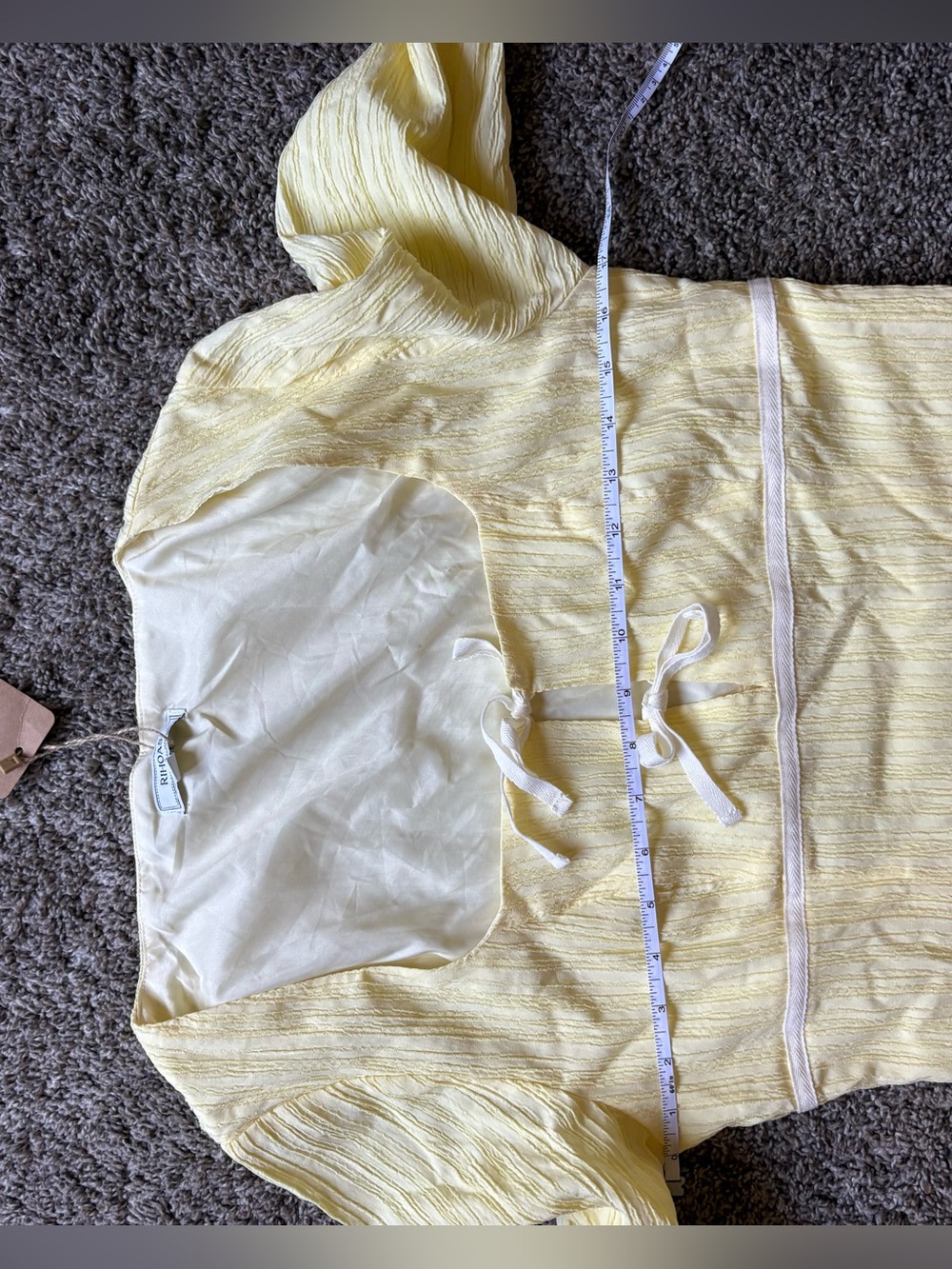 Rihoas butter Yellow Square-Neck Mini Dress - Picture 8 of 8